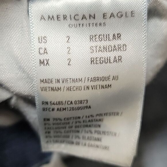 AMERICAN EAGLE WOMENS STRETCH JEGGINGS SIZE 2 - Picture 4 of 8